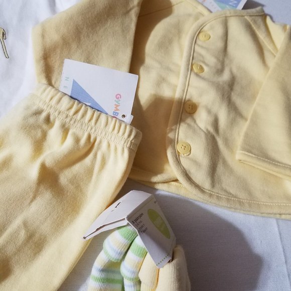 Gymboree Vintage NWT 3-6 month Yellow pants, Up to 3 month Jacket more like 3-6, - Picture 4 of 5